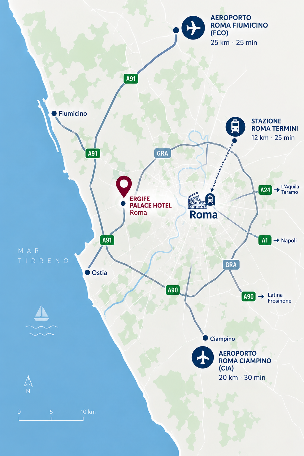 mappa come arrivare